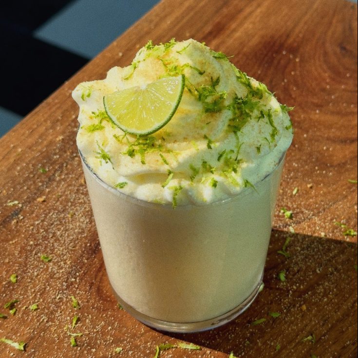 Key Lime Pie Cocktail with Cream Cheese Whipped Cream